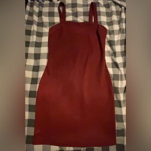 charlotte russe burgundy dark red mini bodycon dress